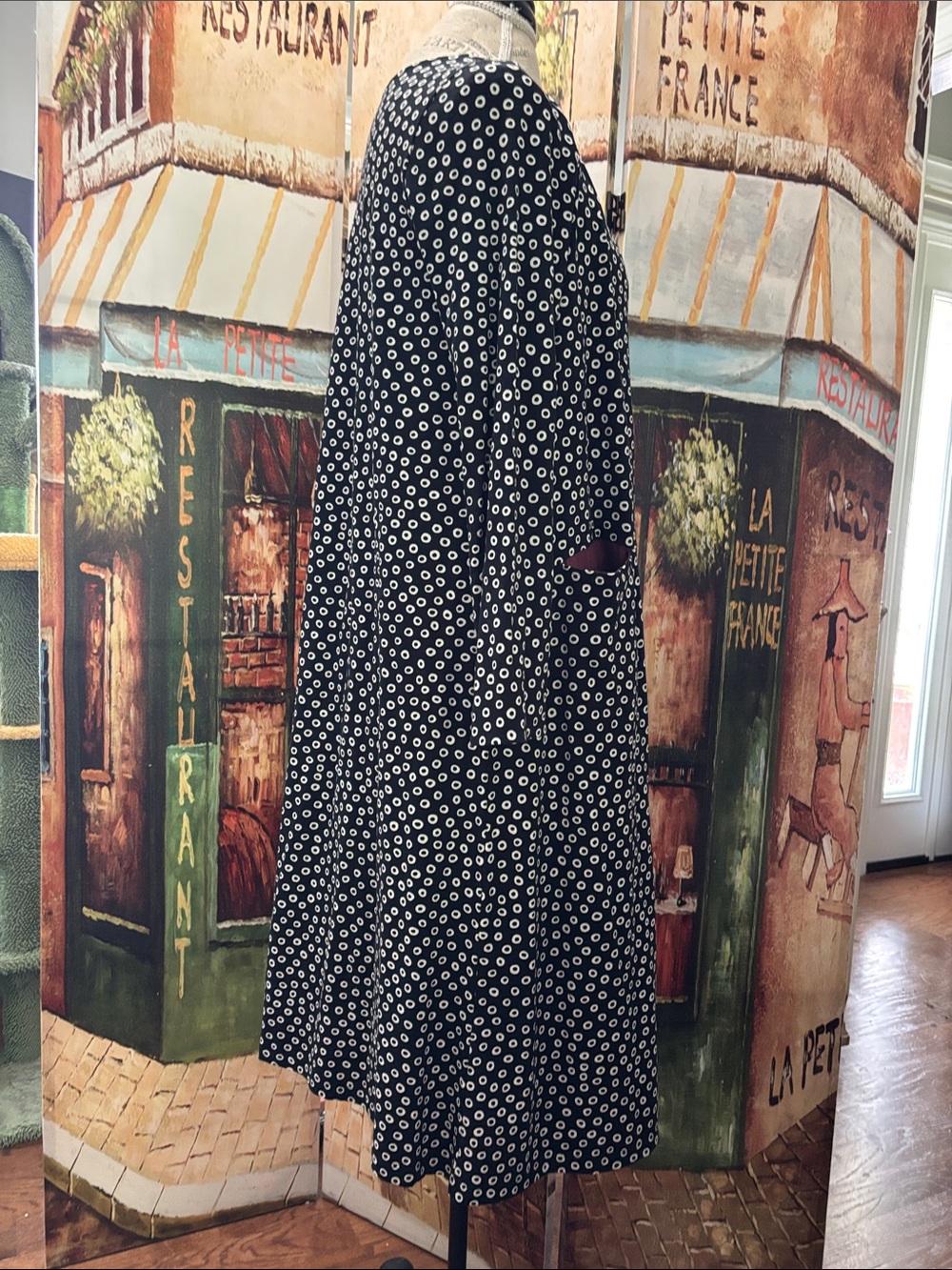 Gudrun Sjoden “Stella” Jersey Dress, Black/Patterned, Size Medium - Picture 8 of 10